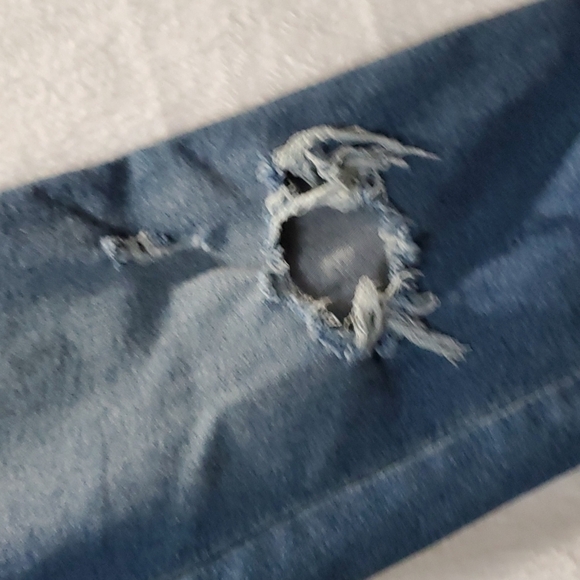 Distressed High-Rise Jeans Stretch Straight  30W - Picture 4 of 14